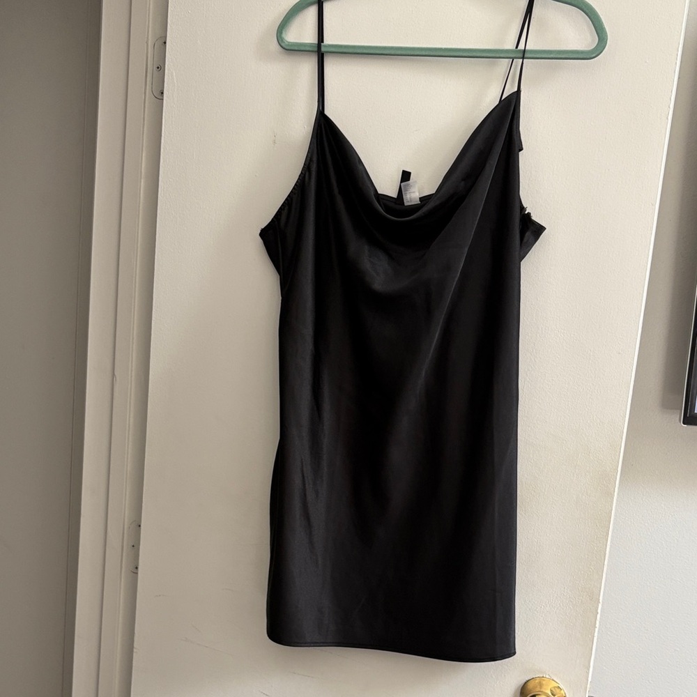 Divided Black Camisole Top
